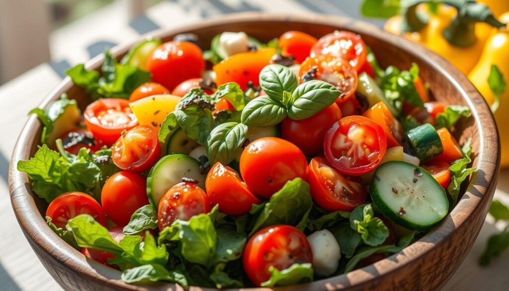 Salades fraîches d'été