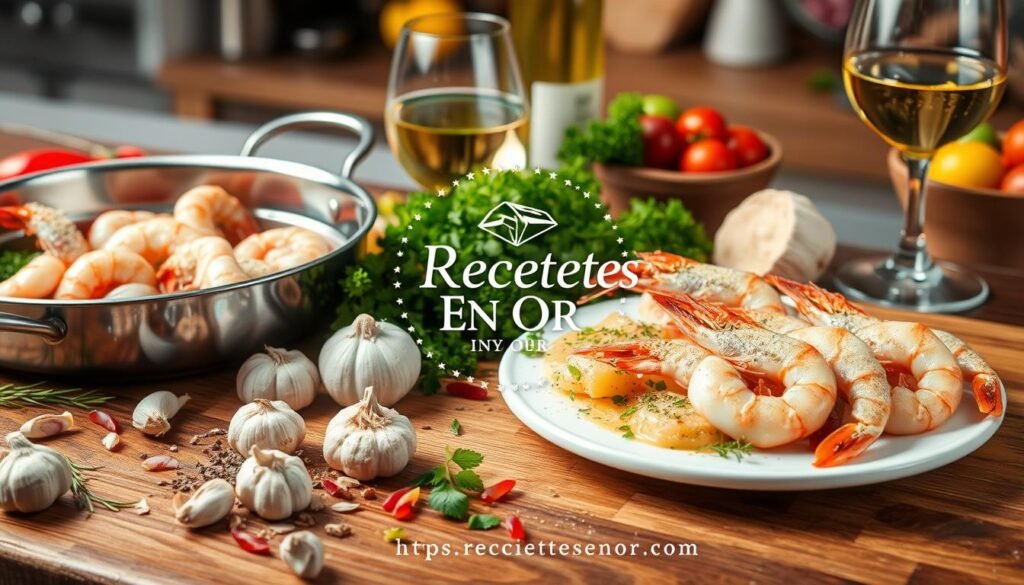 préparation crevettes